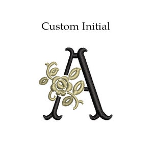 Custom Initial Custom Name Digitizing Machine Embroidery Design File