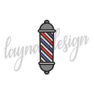 3 tailles de poteau de barbier Design - fichier de motif de broderie machine