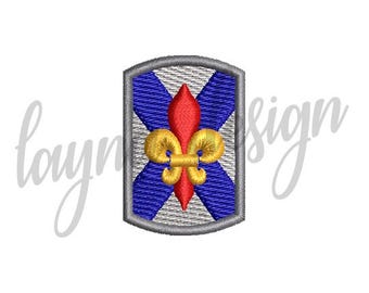 4 Sizes 256th Infantry Brigade Logo - Machine Embroidery Design File / Digital File