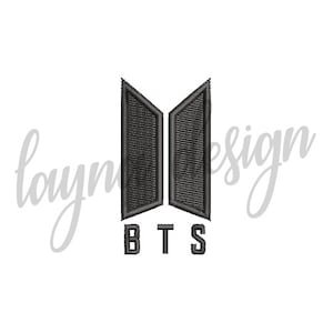 3 Sizes BTS Logo - Machine Embroidery Design File