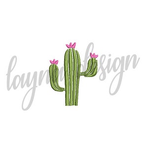 5 Sizes Cactus Design - Machine Embroidery Design File
