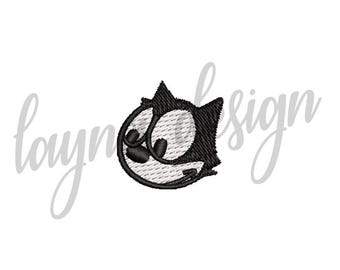 6 Sizes Cat Head Design - Machine Embroidery Design File / Digital File