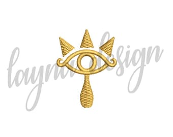 Zelda Sheikah Symbol Embroidery Design File