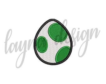 5 Sizes Yoshi Egg - Machine Embroidery Design File / Digital File