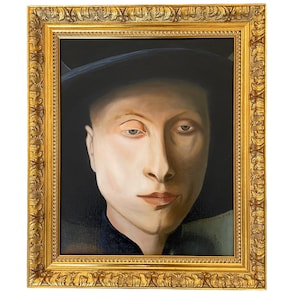 Original painting &quot;Extract from the portrait of the Arnolfini couple&quot;