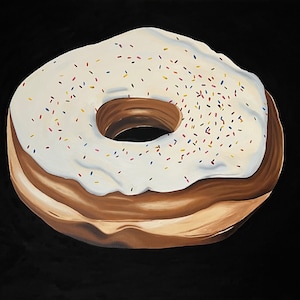 Original painting &quot;Vanilla donut&quot;