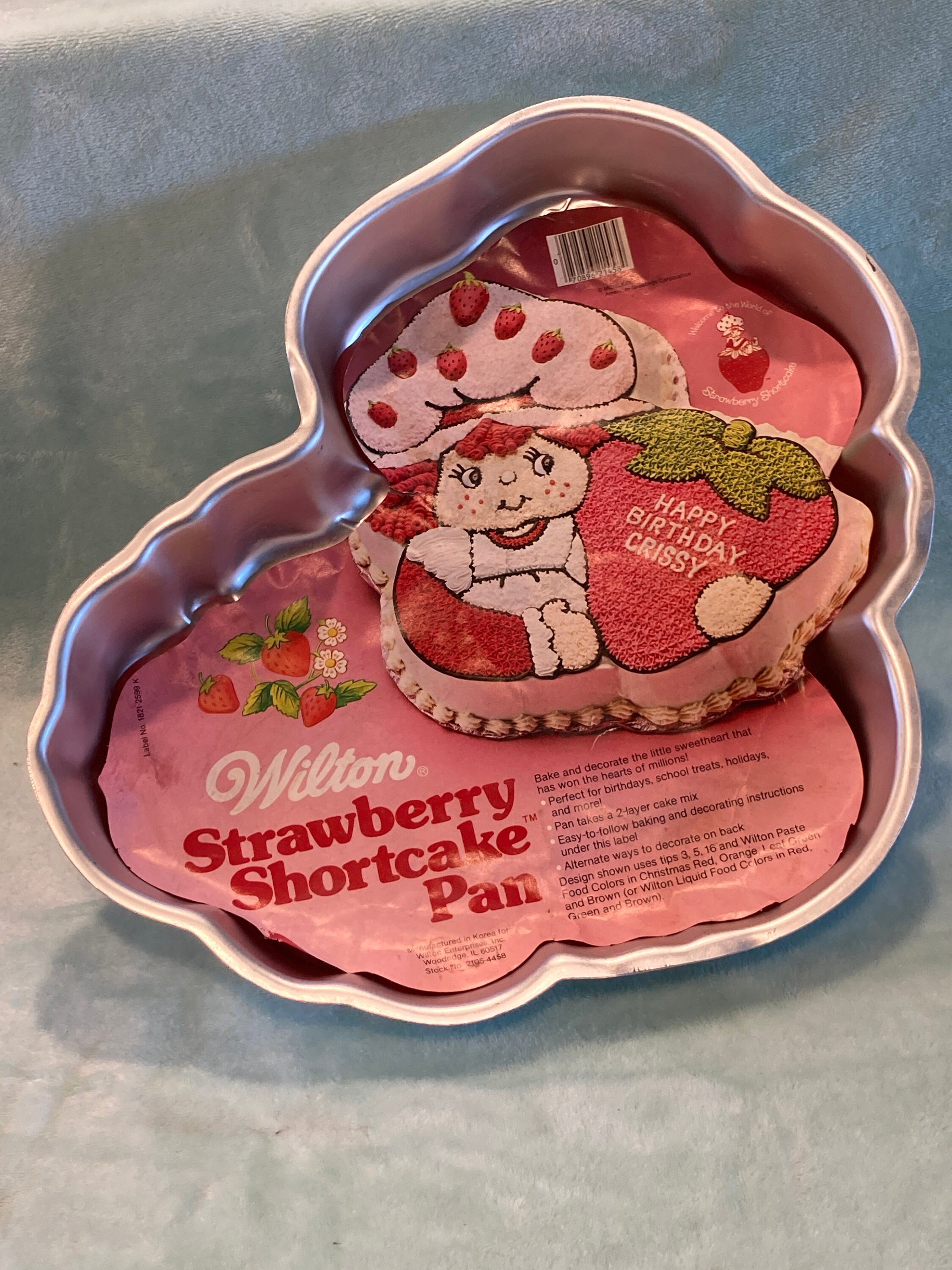 Vintage 1981 Strawberry Shortcake Wilton Cake Pan W Insert