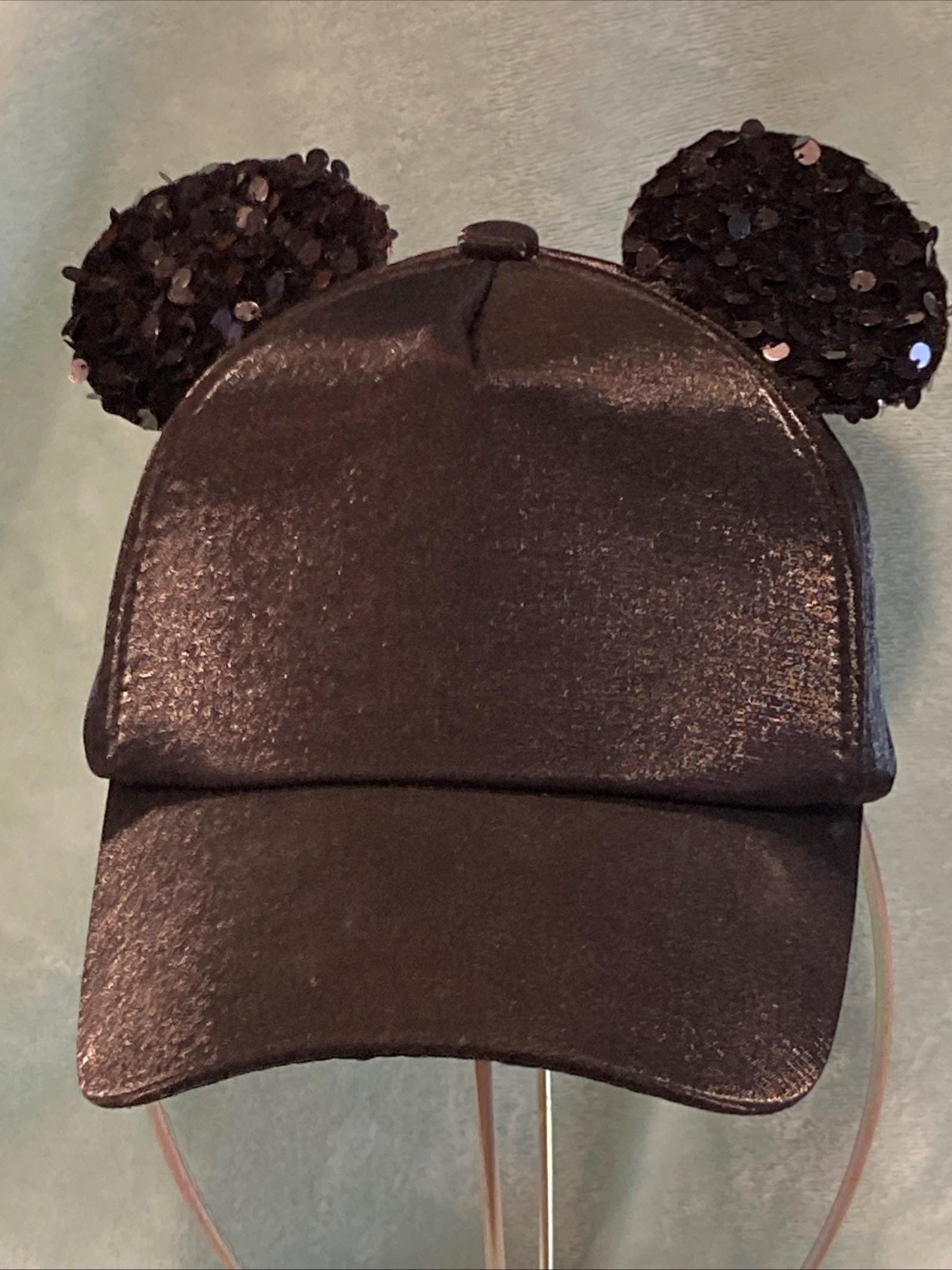 NWOT Disney Shiny Black Adjustable Child Strap Hat Cap  display picture 1