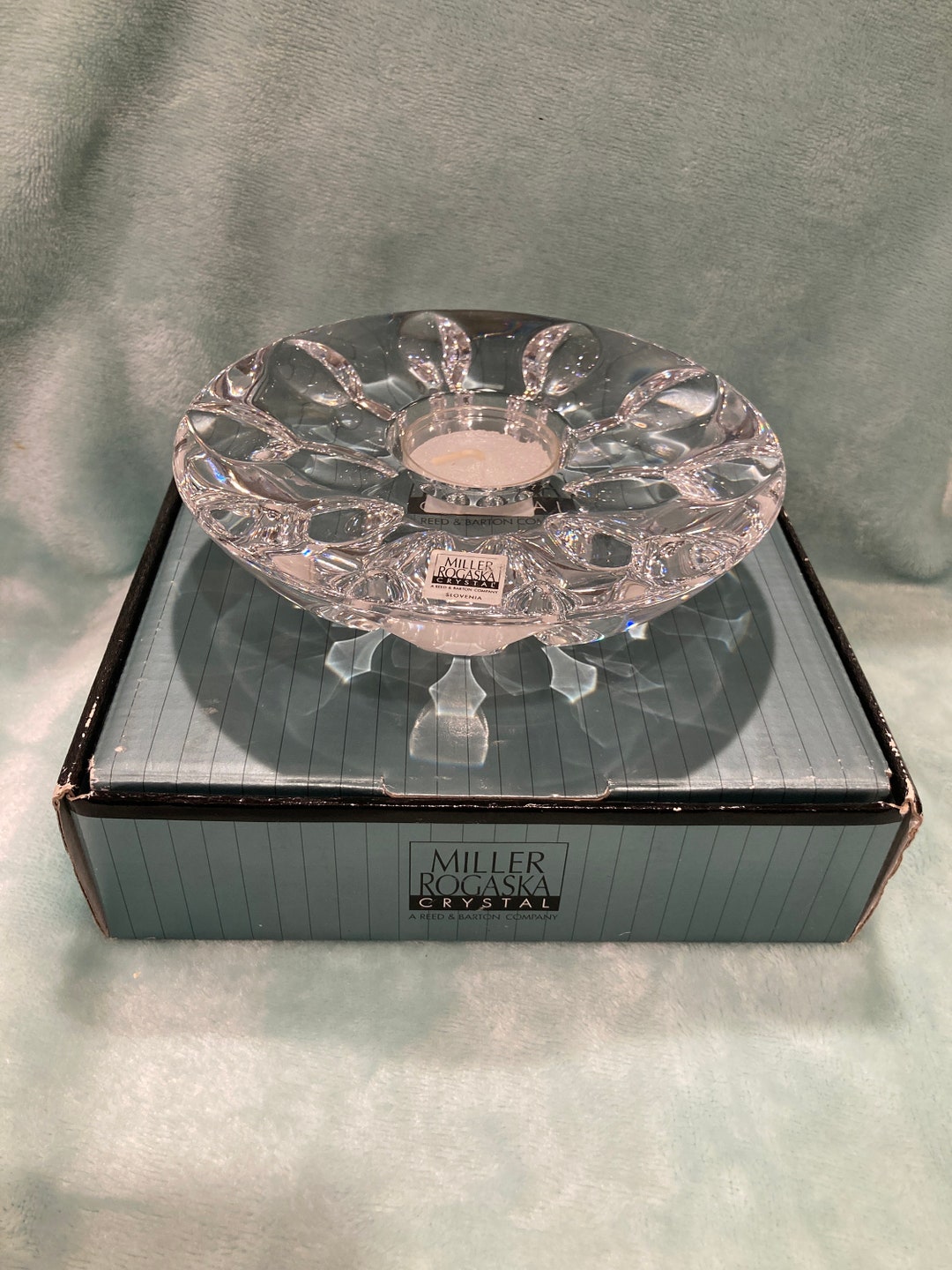 NIB Miller Rogaska Crystal Votive Candle Holders Etsy