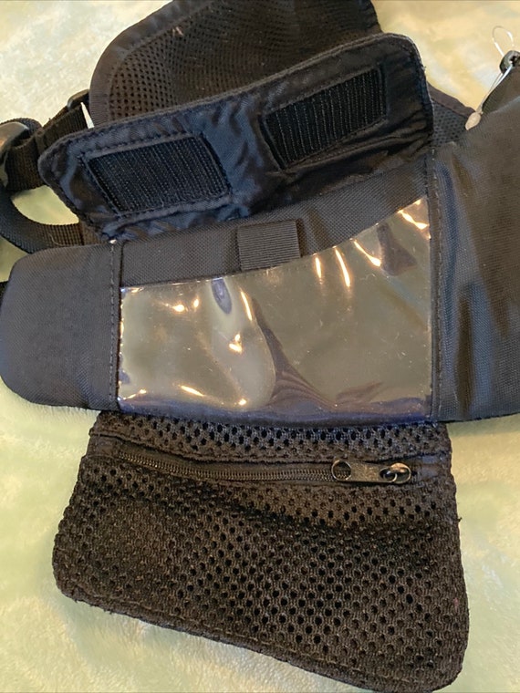 Dakine Black Canvas Mesh Over Shoulder Bag Holste… - image 6