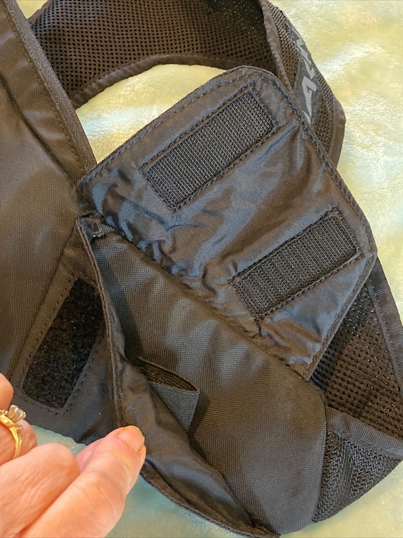 Dakine Black Canvas Mesh Over Shoulder Bag Holste… - image 4