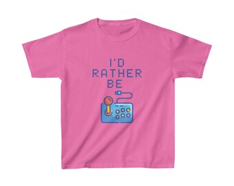 Kids Video Game T-Shirt | I'd Rather Be Gaming | Unisex Gamer Tee