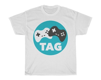 Two Average Gamers Circle Logo T-Shirt | Video Gamer Swag, Unisex Tee | Men's Women's Shirt