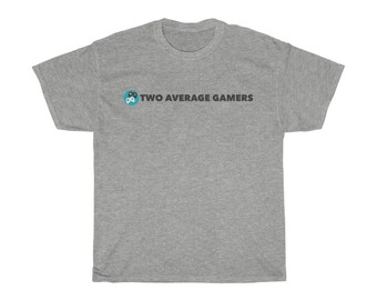 Two Average Gamers Banner Logo T-Shirt | Video Gamer Swag, Unisex Tee | Men's Women's Shirt
