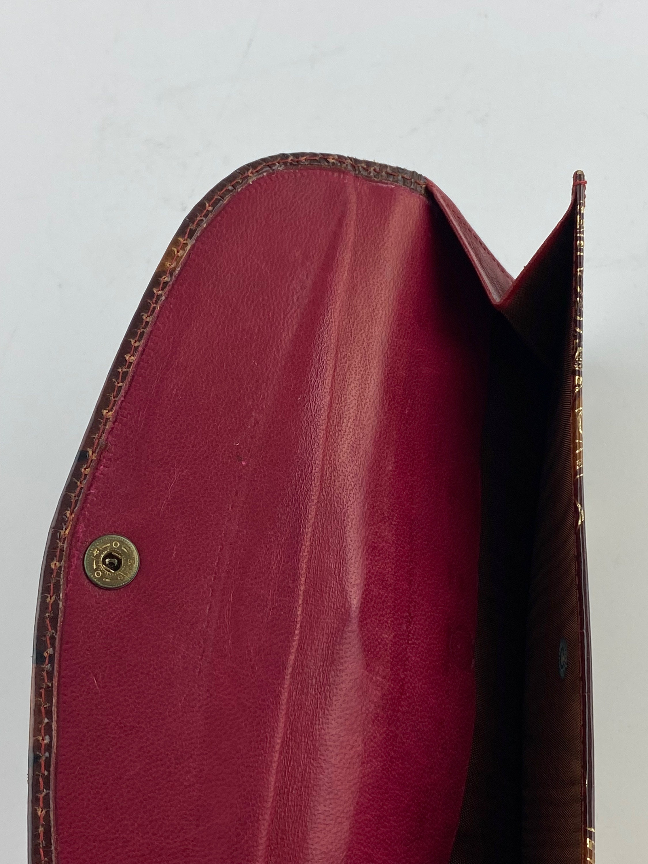 Vintage Florentine Gilt Gold Embossed Italian Leather Wallet - Etsy