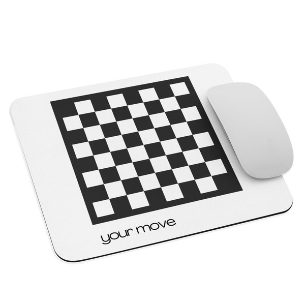 Chessboard Mouse pad | chess mouse pad | chess player gift | chess gift | chess gift for dad