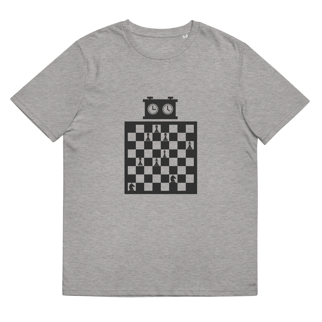 Chess Pattern Shirt Chess Board Shirt, Chess Clock Shirt, Unisex Organic Cotton T-shirt ...