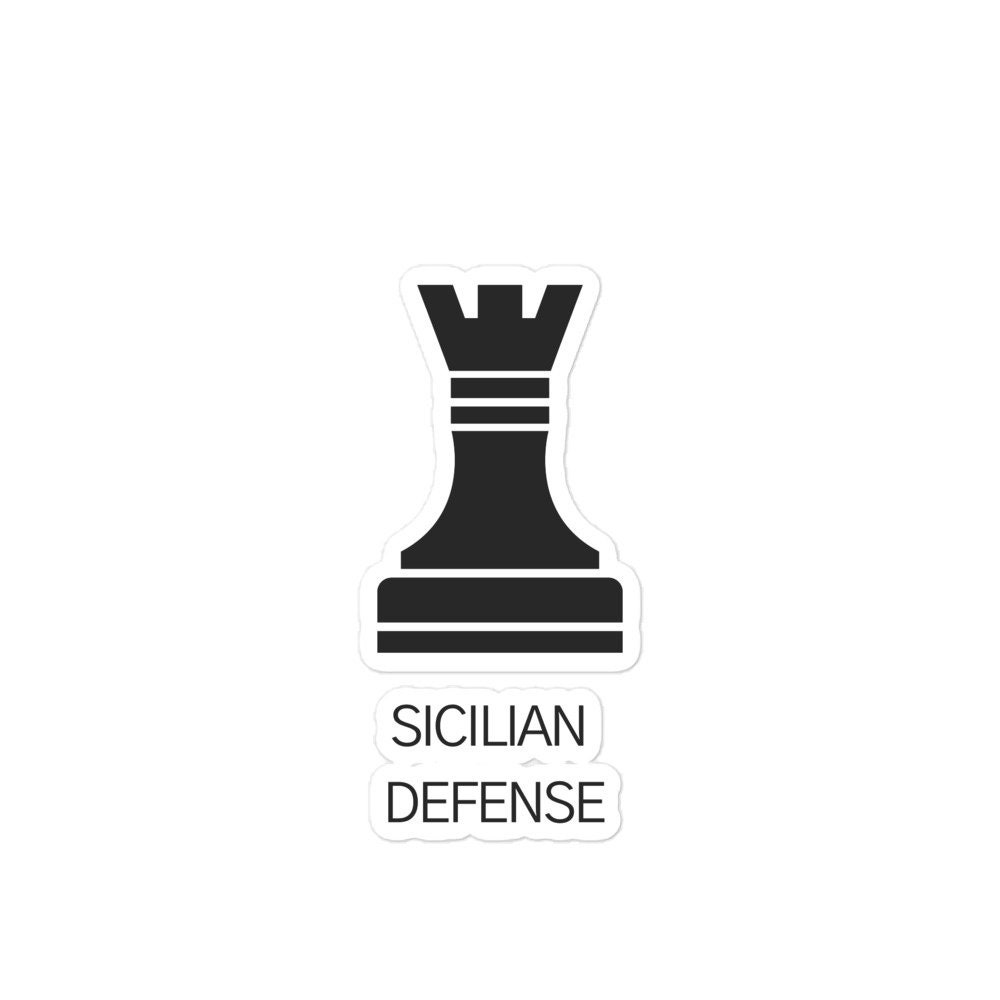 Chess Sicilian Defense Opening Move e4 c5 Design Art Board Print for Sale  by trendyzcom