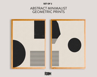 Printable Abstract Geometric Minimalist Digital Art, Home Decor, Wall art, Mid century modern, Bohemian, Aesthetic, Contemporary , Poster