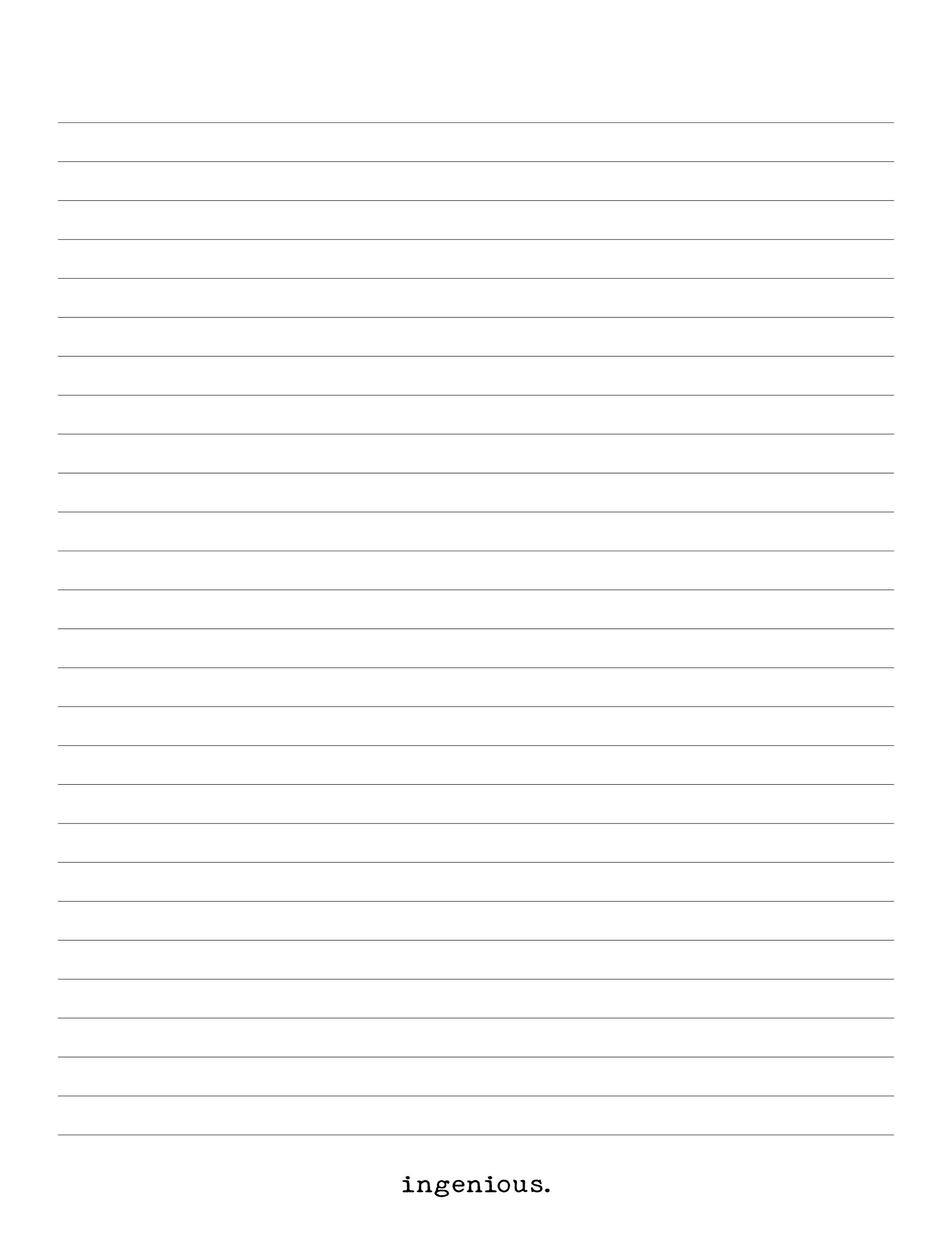 printable lined paper a4 us letter pdf binder college ruled etsy