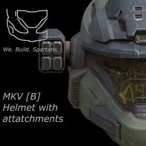 MK V [B] helmet with attachments 3d print file