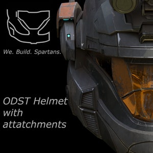 ODST helmet with attachments 3d print file