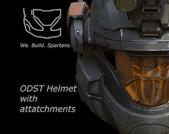 ODST helmet with attachments 3d print file