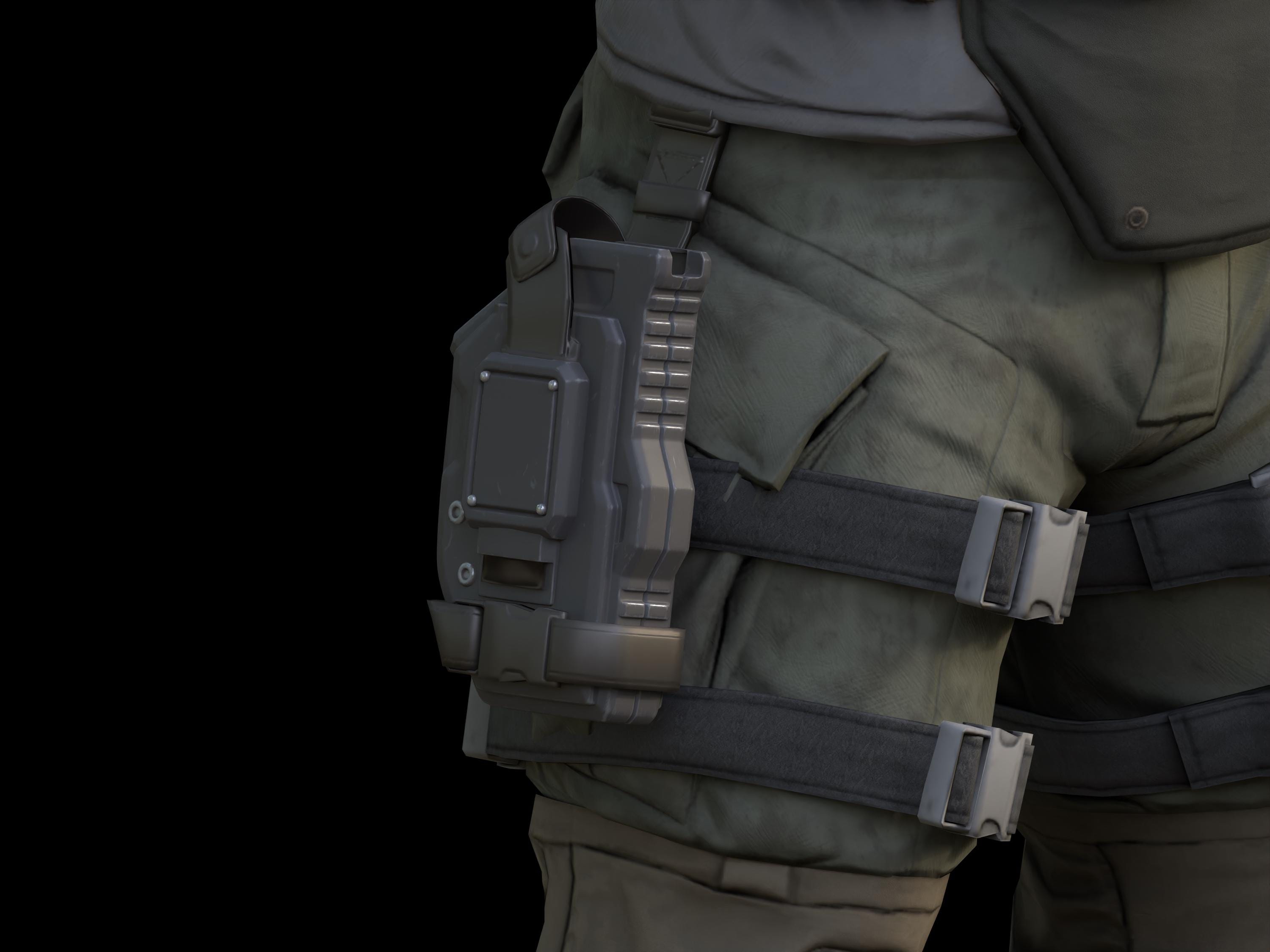Marine Leg Holster 3d print file
