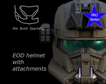 Arquivos para impressão 3D do capacete EOD da Série Pro