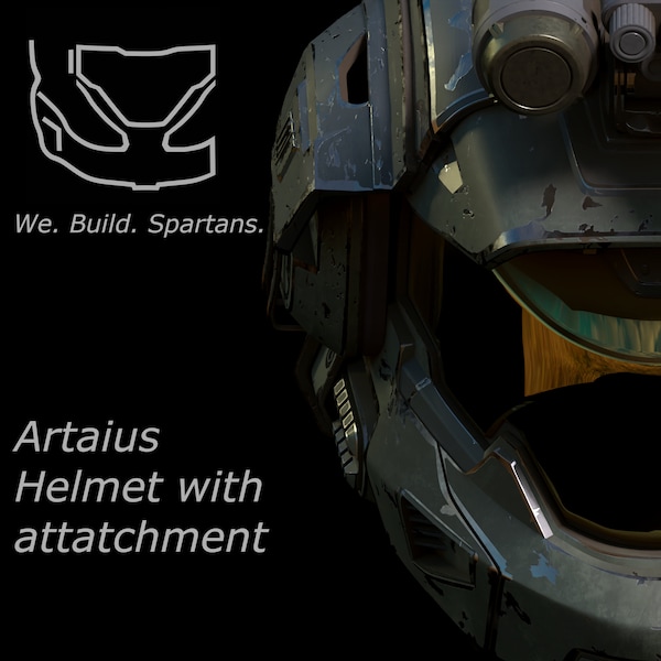 Artaius helmet with attachment 3d print file