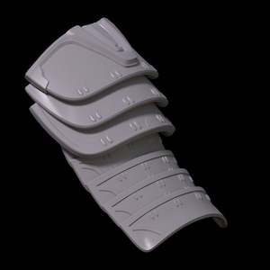 Dragonbark shoulder pad 3d print file