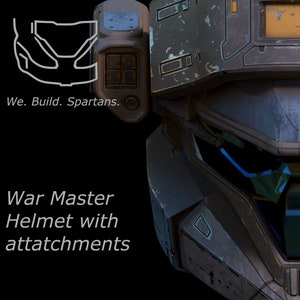 War Master helmet with attachments 3d print file