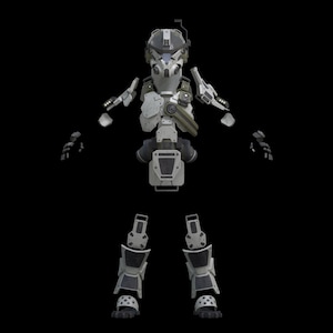 IMC Battle Rifle Pilot Helmet and Armor set 3d print files