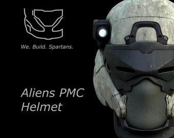 Arquivo para impressão 3D do capacete Alien PMC