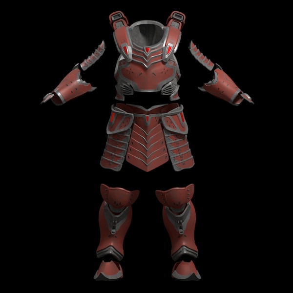 Yoroi armor only 3d print files