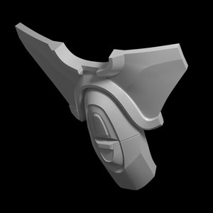 Shadow Raven knee pad 3d print file