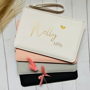 Personalized Clutch | Handbag with name | Bridal bag | Gift girlfriend |unique gift | Ask Maid of Honour| JGA | Team bride