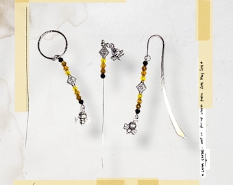 Bumble bee tail tucker matching scissor fob & bookmark also available
