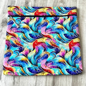 Full fabric, multicoloured print WIP / Project bag