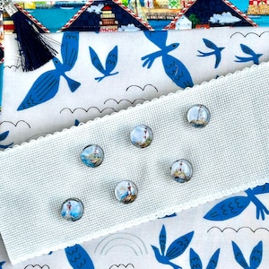 Lighthouse, set of 6 mini needle minders