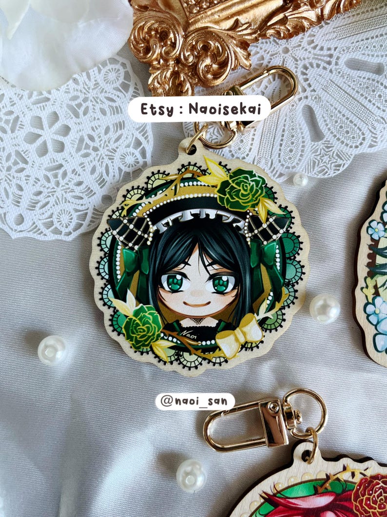 Black Butler Wooden Keychain - Etsy