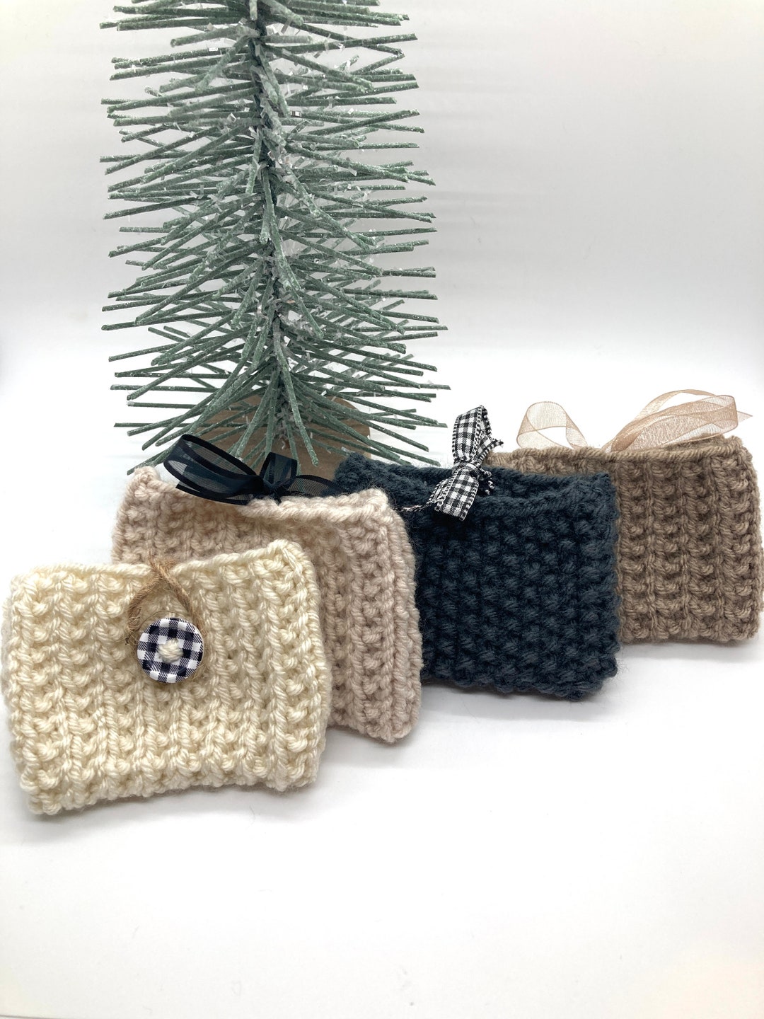 Gift Card Holder / Hand Knitted /gift Bag / Choice of Color/hand Made Etsy