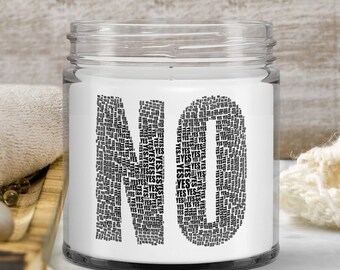 No (yes) Cute Candle, Housewarming Gifts For Mom, Soy Candle Gifts For Women