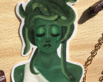 Medusa vinyl waterproof sticker , gorgon , Greek mythology , laptop sticker, decal , water bottle sticker
