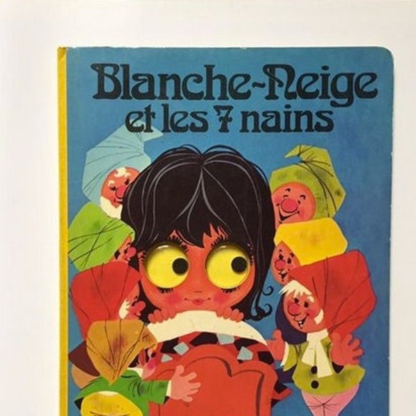 Livre animé ancien, vintage pour enfants, Blanche-Neige, le chat botté ou Cendrillon.