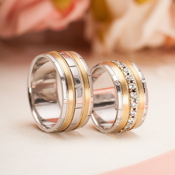 Hochzeitsringe Set Seine und Ihre Paare Ringe. Silber Eheringe. His Hers Eheringe Set. Hochzeit Ring Set fur Paare Ringpaar Etsy