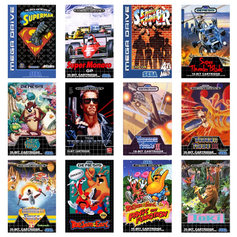 Sega Mega Drive Game Posters - Sega Genesis Game Posters - High Quality - Retro Gaming Posters R-Z - A5 / A4 / A3 / A3+ image 8