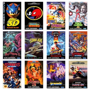 Sega Mega Drive Game Posters - Sega Genesis Game Posters - High Quality - Retro Gaming Posters R-Z - A5 / A4 / A3 / A3+ image 7