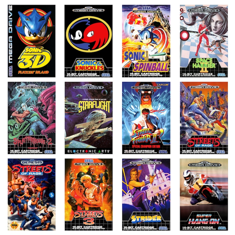 Sega Mega Drive Game Posters - Sega Genesis Game Posters - High Quality - Retro Gaming Posters R-Z - A5 / A4 / A3 / A3+ image 7
