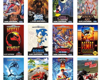 Sega Mega Drive Game Posters Sega Genesis Game Posters High Quality Retro Gaming Posters R Z A5 A4 A3 A3 Etsy